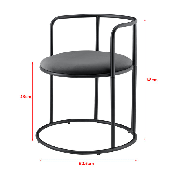 Stół z 2 krzesłami Älvkarleby Black en.casa