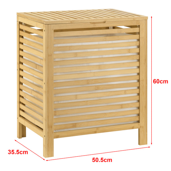 Bambusowy kosz na pranie Skövde [en.casa]