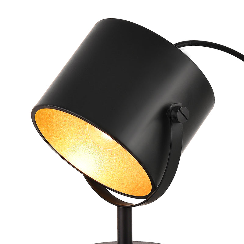 Szkic wymiarowy Lampa stołowa Farstorp 1 x E27 czarna [lux.pro]