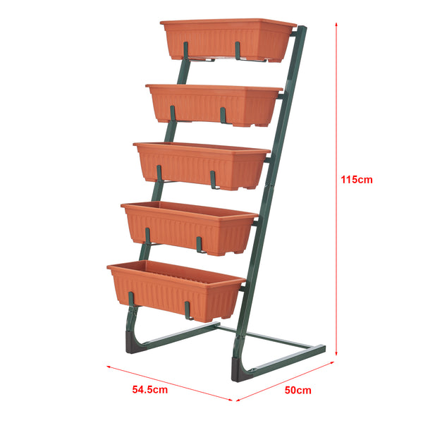 Schody roślinne Schiedam 54,5x50x115cm 5-stopniowe [en.casa]