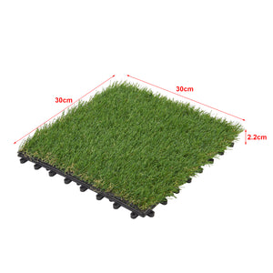 Płytki ze sztucznej trawy Wiesloch zestaw 11 1m² [en.casa]