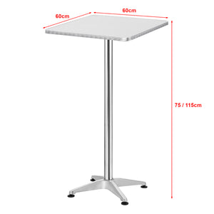 Stolik barowy i bistro Järpen kwadratowy z regulacją wysokości [en.casa]
