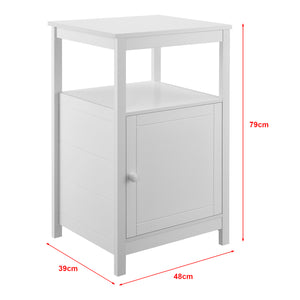 Stolik boczny Merijärvi 79x48x39cm Biały [en.casa]