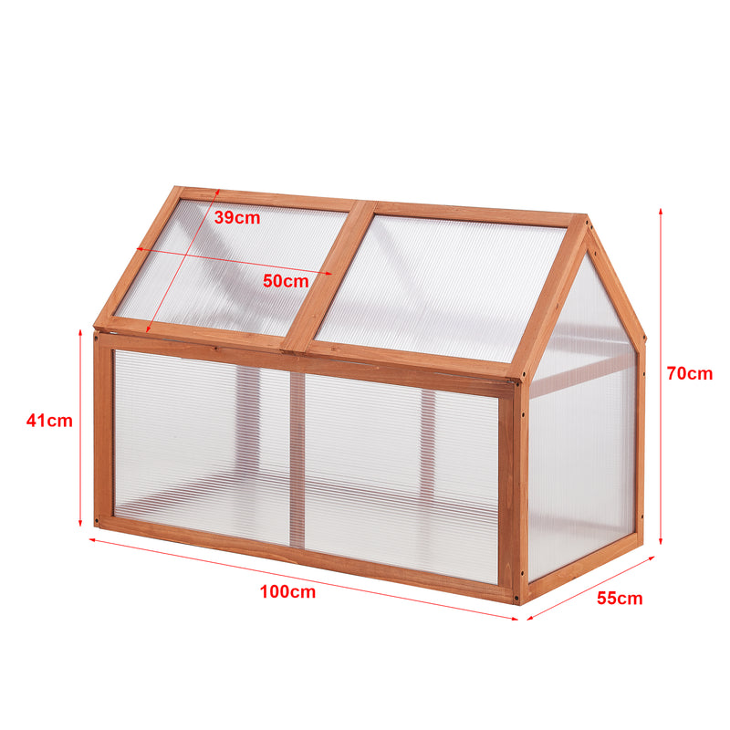 Szkic wymiarowy Zimna rama Duiven 100 x 55 cm drewno sosnowe [casa.pro]