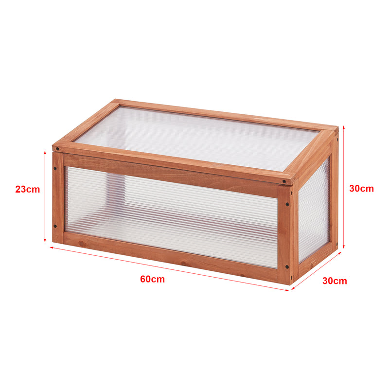 Szkic wymiarowy Zimna rama Laarbeek 60 x 30 cm drewno sosnowe [casa.pro]