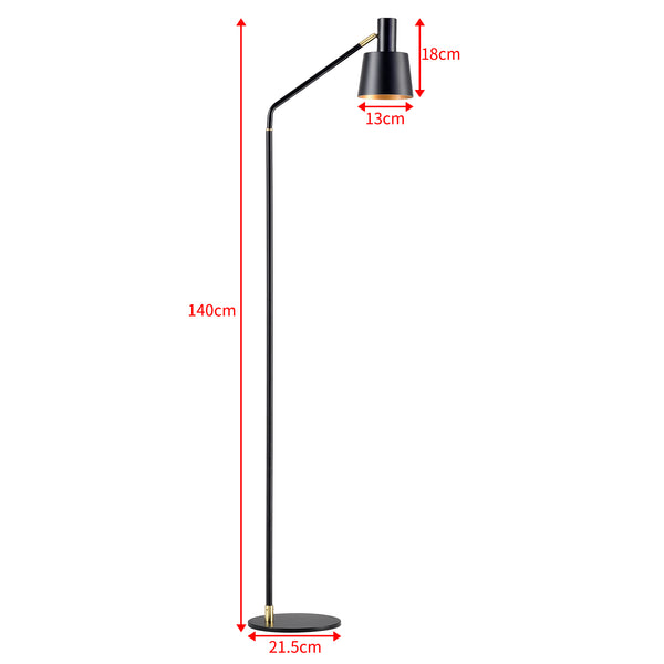 Lampa stojąca Bristol regulowana Czarna [lux.pro]