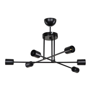 Lampa sufitowa Derry 6xE27 metal czarny [lux.pro]