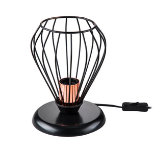 Lampa stołowa Grays E27 metal czarna / kolor miedziany [lux.pro]