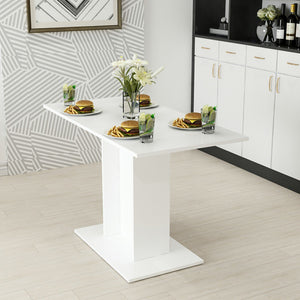 Stół jadalniany Galten dla 4 osób biały [en.casa]