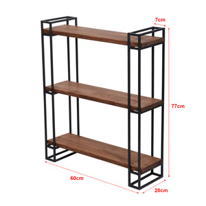 Półka ścienna Falster z drewna sosnowego, bejcowana [en.casa]