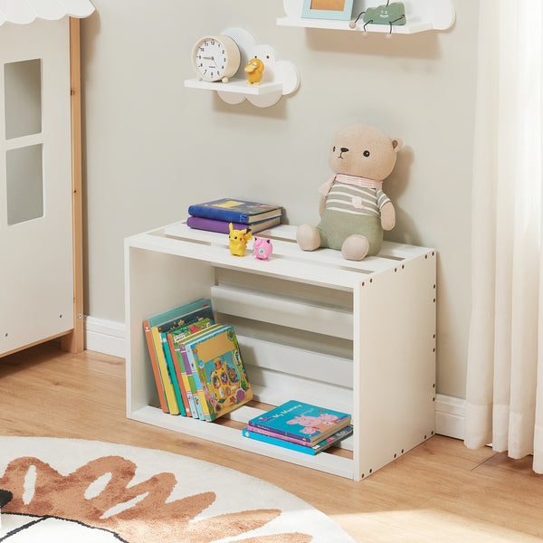 Stolik boczny Rønde 43x64x33 cm biały [en.casa]