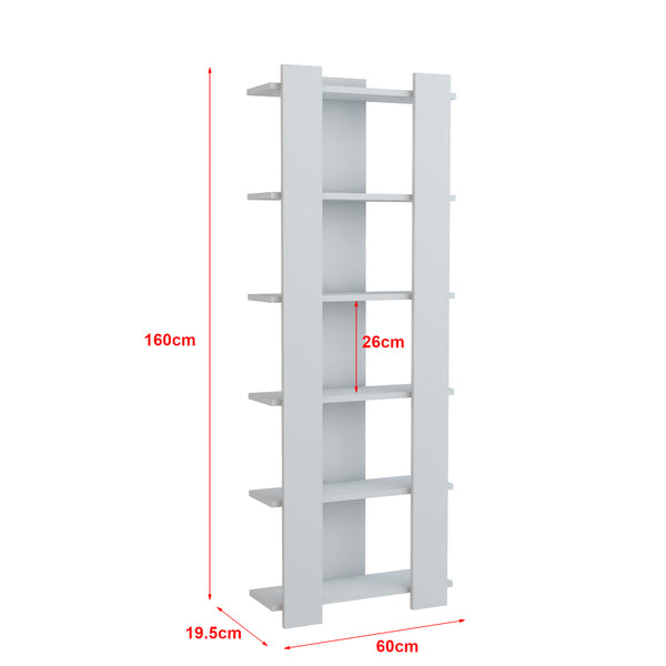 Biały regał Præstø [en.casa]