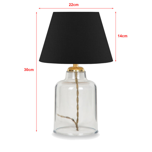 Lampa stołowa Oldham 1xE27 czarna [lux.pro]