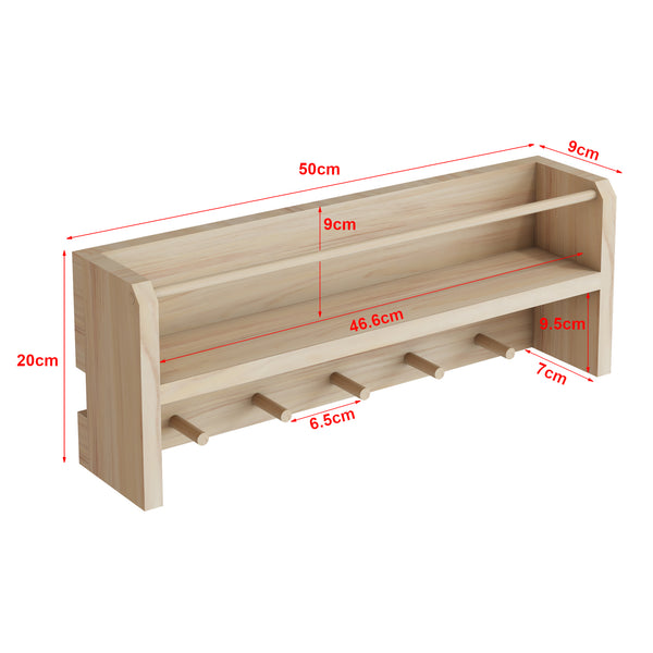 Szafa dziecięca Sundeved naturalna z prawdziwego drewna [en.casa]