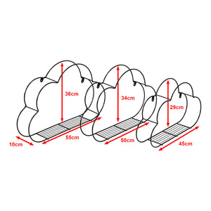 Zestaw półek ściennych Tønder w zestawie 3 [en.casa]