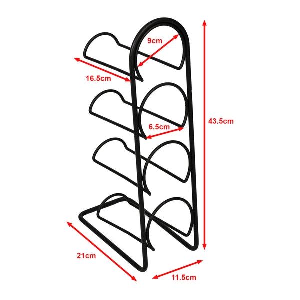 Stojak na wino Anchamps na 4 butelki [en.casa]