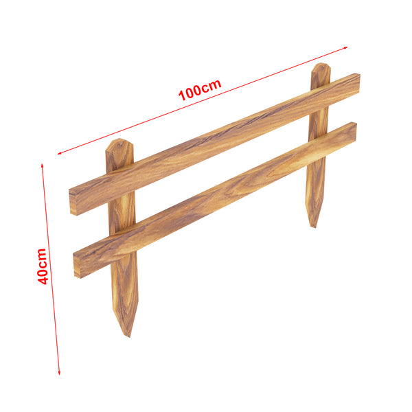 Zestaw ogrodzeń ogrodowych Krölpa 100x40cm [en.casa]