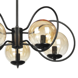 Lampa wisząca Hunstanton 5-light czarna [lux.pro]