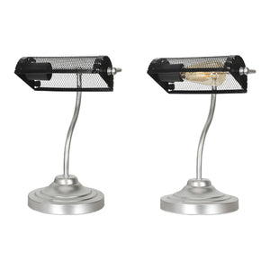 Lampa stołowa Ditton srebrny / czarny [lux.pro]