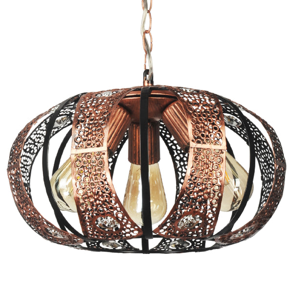 Lampa wisząca Harpenden 3 x E27 w kolorze miedzi [lux.pro]