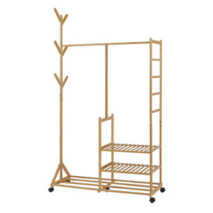 Wieszak na ubrania Ikaalinen bambusowy [en.casa]