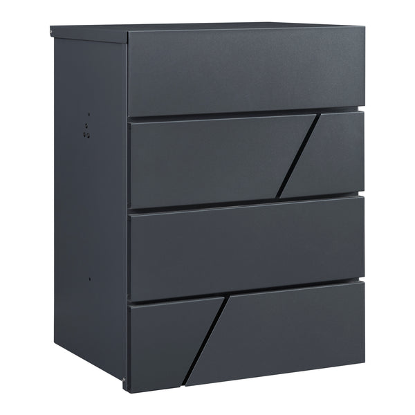 Skrzynka na listy Søllerød 58x44x35cm antracyt [en.casa]