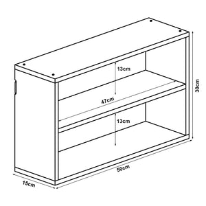 Półka ścienna Gol 50x15x30 cm bambus [en.casa]