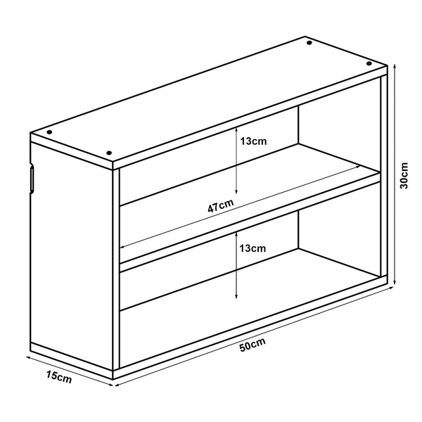 Półka ścienna Gol 50x15x30 cm bambus [en.casa]