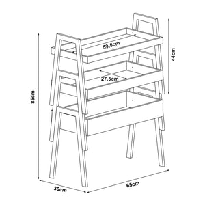 Hitra 3-częściowy regał bambusowy [en.casa]