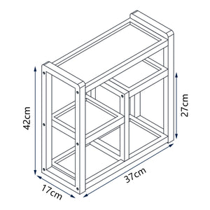 Półka łazienkowa Höör 42x37x17 cm bambus [en.casa]