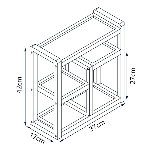 Półka łazienkowa Höör 42x37x17 cm bambus [en.casa]