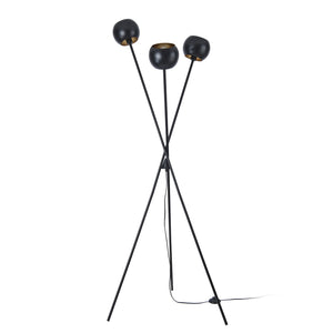 Lampa podłogowa Nykvarn 3-light czarny / złoty [lux.pro]