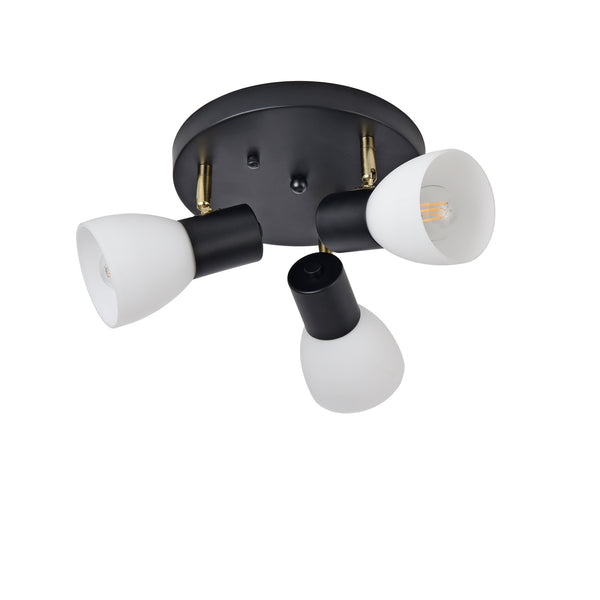 Lampa sufitowa Abbey czarny / biały [lux.pro]