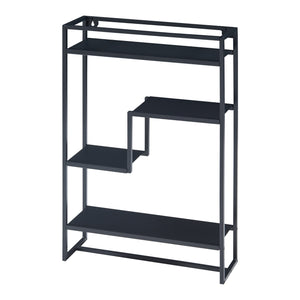 Półka ścienna Uurainen 60x40x13 cm czarna [en.casa]