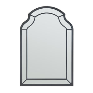 Lustro ścienne Puolanka 90x60 cm czarne [en.casa]