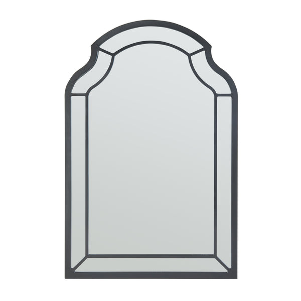 Lustro ścienne Puolanka 90x60 cm czarne [en.casa]