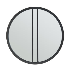 Lustro ścienne Suomussalmi Ø60 cm czarne [en.casa]