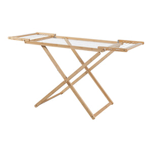Składany konik na ubrania Fakala 154x59x82 cm bambus [en.casa]