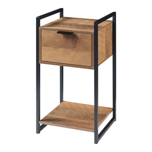 Stolik boczny Namsskogan 62x33x32cm orzechowy wygląd [en.casa]