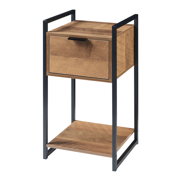 Stolik boczny Namsskogan 62x33x32cm orzechowy wygląd [en.casa]