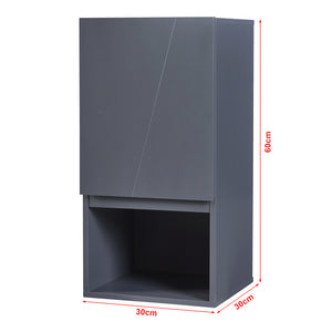 Szafka wisząca Overath 30x30x60 cm szara [en.casa]