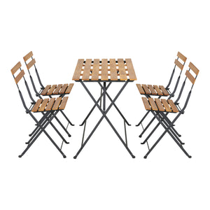 Zestaw mebli ogrodowych Bovino 5-częściowy drewno akacjowe [casa.pro]