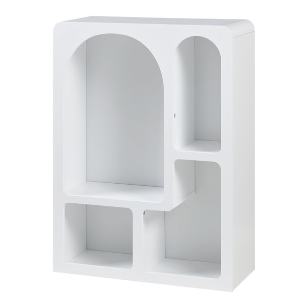 Półka stojąca Vågå 80x60x24 cm Biały [en.casa]