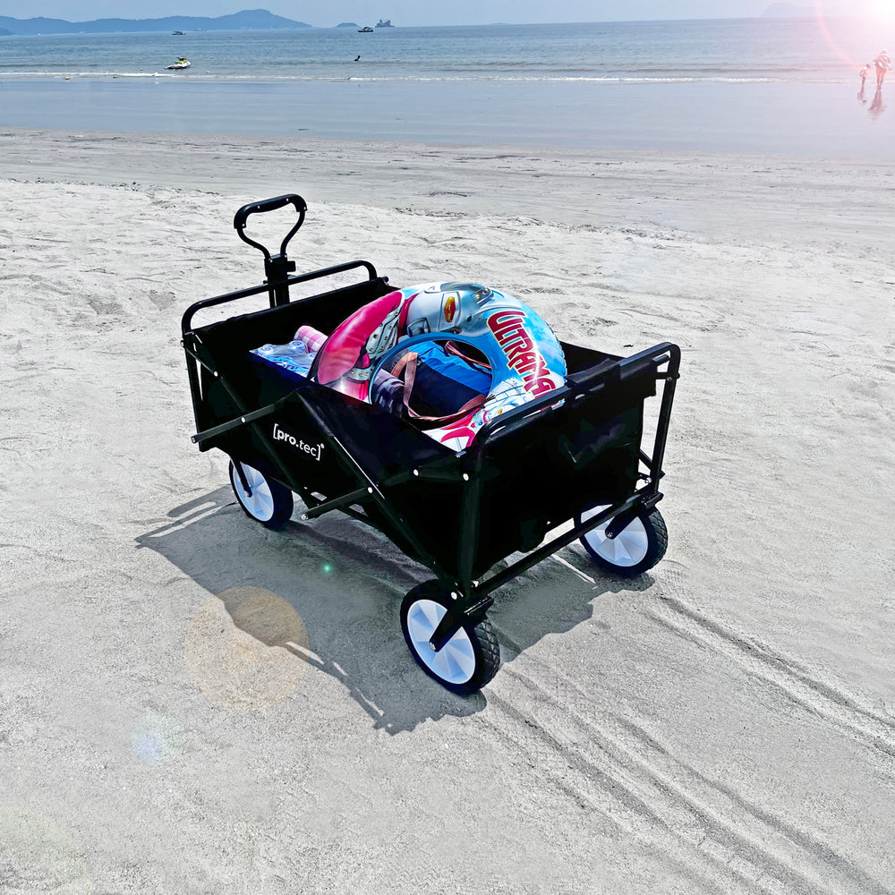 Wózek ręczny Stenlille 84x55 cm maks. 80 kg czarny [pro.tec]