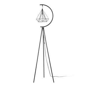 Lampa podłogowa Austell metal 171cm czarny/biały [lux.pro]