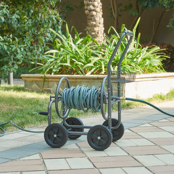 Gelibolu wózek na wąż 3/4 cala maks. 65 m szary [pro.tec]