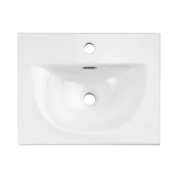 Skelbolu umywalka 50x57x39 cm lustro LED wygląd dąb [en.casa]