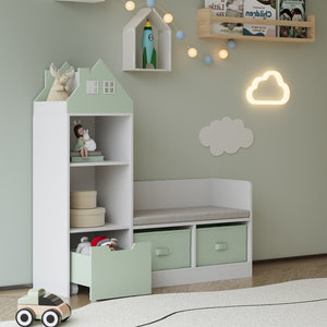 Ławka dziecięca z półką Vipsali [en.casa]