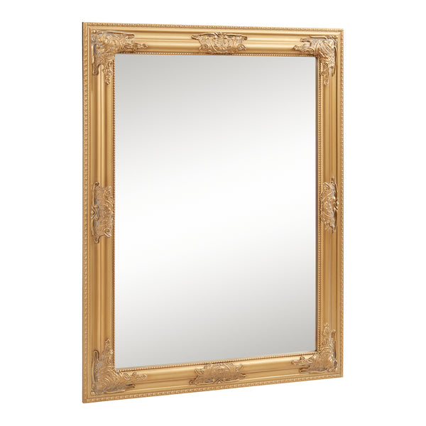 Lustro ścienne Punkalaidun w stylu barokowym 80x60 cm kolor złoty [en.casa]