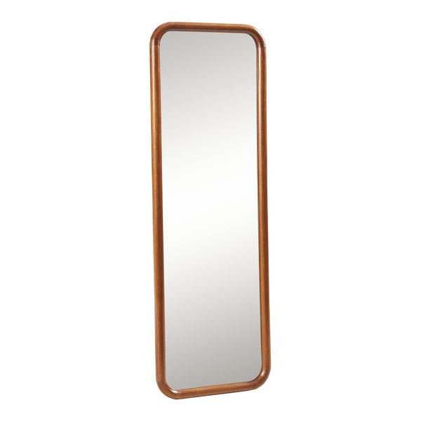 Lustro ścienne Ristijarvi 120x40 cm brązowe [en.casa]